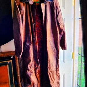VINTAGE LEATHER TRENCH COAT